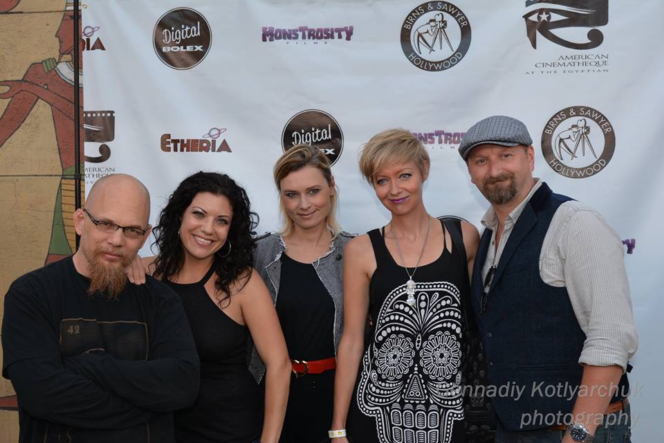 Adam Gierasch, Tiffany Shepis-Tretta, Neil Marshall, Axelle Carolyn, Kristina Klebe at Etheria Film Night 2015