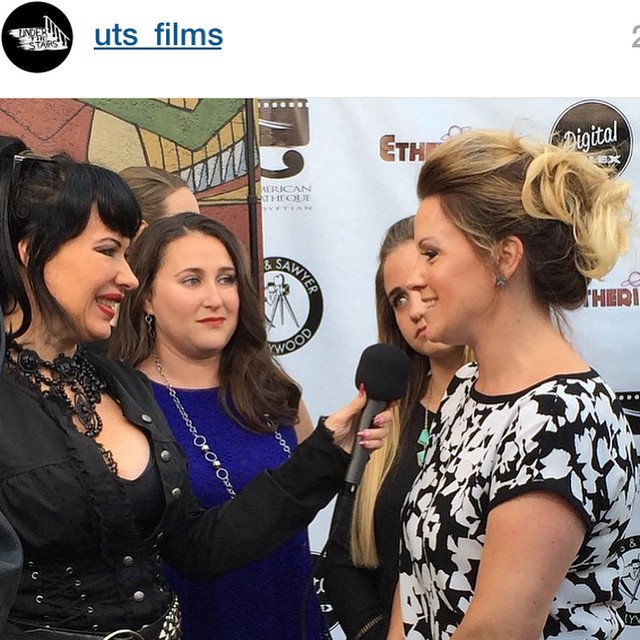 Anna Elizabeth James, Sandra Leviton,  and Anna’s daughter interviewed by Josi Kat at Etheria Film Night 2015